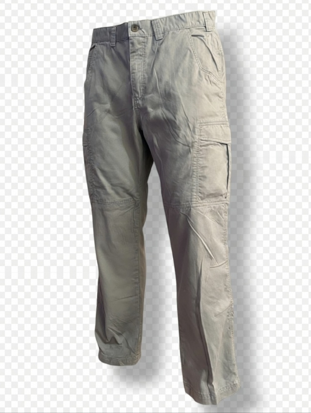 Men's Cargo Work Pants Relaxed Fit Utility Pockets Pre-Owned